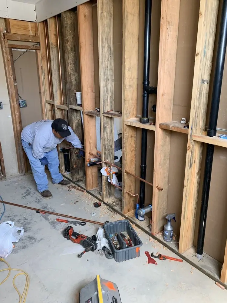 Commercial rough-in plumbing for Water Heater Replacement in Cane Creek